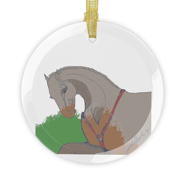 Horse Silhouette Glass Ornaments, Equine Decor, Holiday Gifts, Personalized Keepsakes, Animal Lover Ornaments