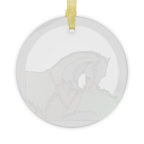 Horse Silhouette Glass Ornaments, Equine Decor, Holiday Gifts, Personalized Keepsakes, Animal Lover Ornaments - Image 2