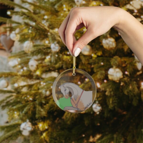 Horse Silhouette Glass Ornaments, Equine Decor, Holiday Gifts, Personalized Keepsakes, Animal Lover Ornaments - Image 4